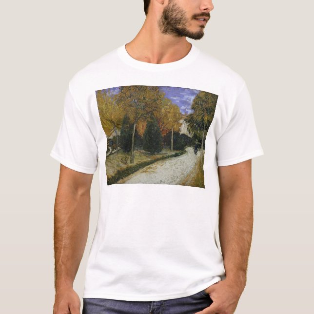 Camiseta Trayectoria de Vincent van Gogh el | en el parque (Anverso)