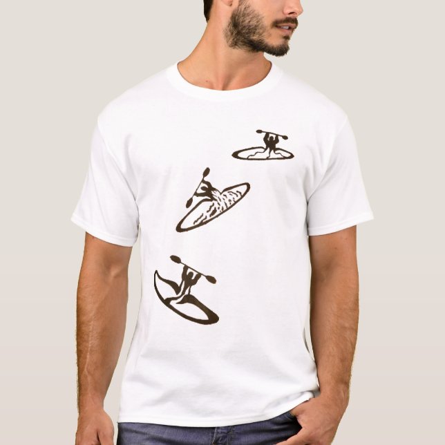 Camiseta Trayectoria del kajak (Anverso)