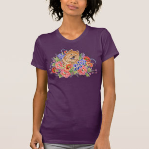 Camiseta TRAYECTORIA LISA del JARDÍN - PERRO CHINO - mejor