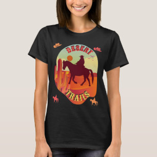 Camiseta Trayectorias de atardecer , Viaje del Desierto Cow