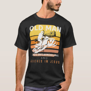 Camiseta Trayectos divinos: Viejos y gruñidos Jesús montó s