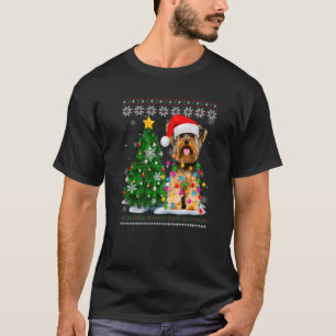 Camiseta Tre de Navidades Ugly Yorkshire Terrier Dog Santa 
