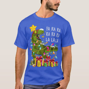 Camiseta TRe Dinosaur Rawr Xmas Tree Present Funny Christma