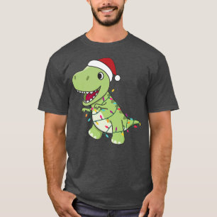 Camiseta TRe Navidades Santa Clauses Fairy Lights Dinos