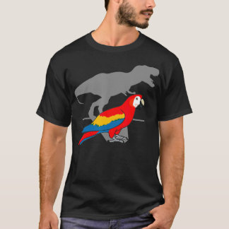 Camiseta TRe Scarlet Macaw, Divertido loro de dinosaurios,