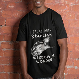 Camiseta TREAD con gatos de guerrero de sueño estrellado