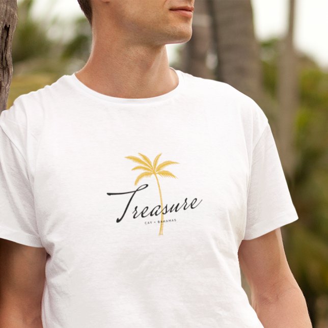 Camiseta Treasure Cay, Bahamas Estilo de cosecha mínimo (Subido por el creador)