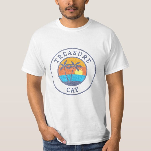 Camiseta Treasure Cay, Bahamas Faded Classic Style (Anverso)