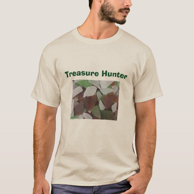 Camiseta Treasure Hunter Beach Coast Sea Glass Photo (Anverso)