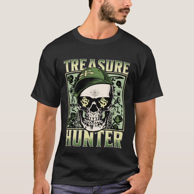 Camiseta Treasure Hunter Metal detector Graffiti Detectoris (Anverso)