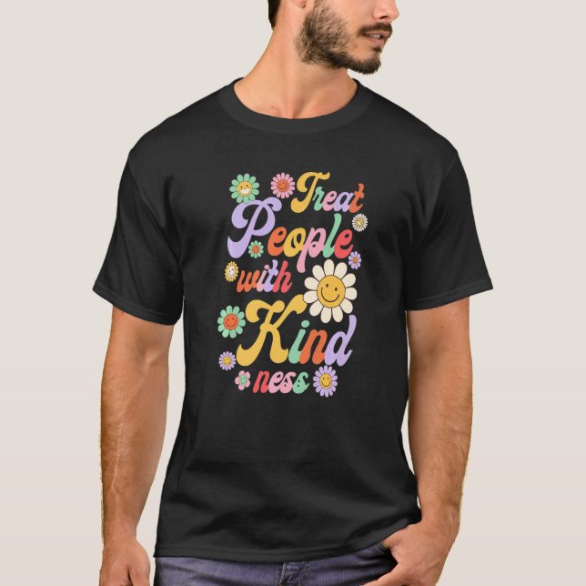 Camiseta Treat People With Kindness  Cute Kind Trending (Anverso)