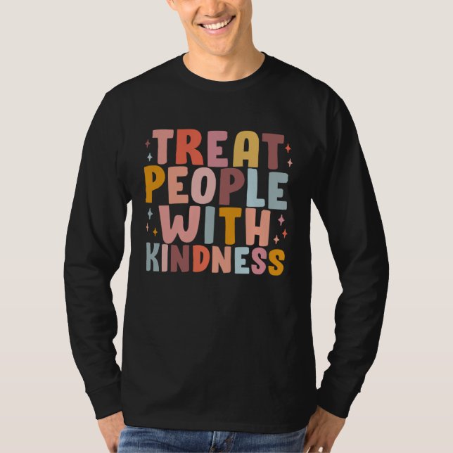 Camiseta Treat People With Kindness Trendy Preppy (Anverso)