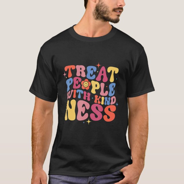 Camiseta Treat People With Kindness  Trendy TPWK Preppy (Anverso)