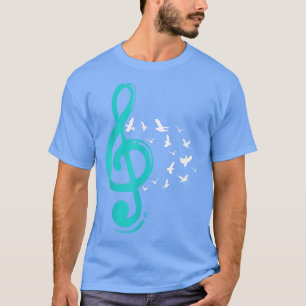 Camiseta Treble Clef Birds Music Teacher Musician 