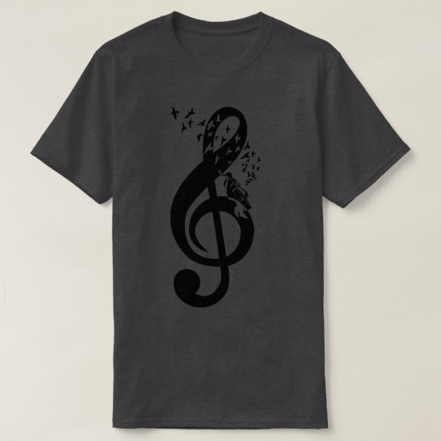 Camiseta Treble Clef Double Bass (Diseño del anverso)