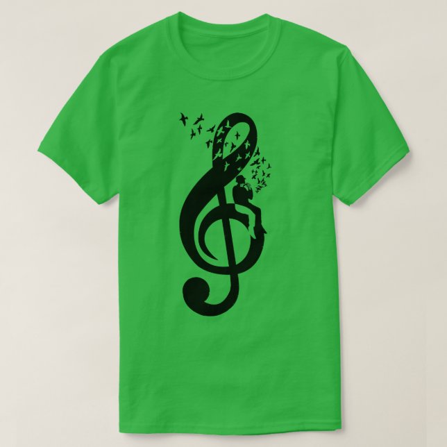 Camiseta Treble Clef Harmonica (Diseño del anverso)