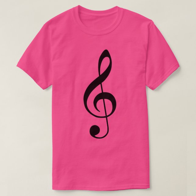 Camiseta Treble Clef Music (Diseño del anverso)