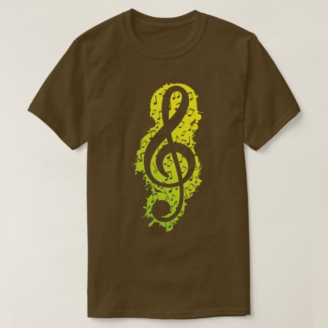 Camiseta Treble Clef Music 1 (Diseño del anverso)