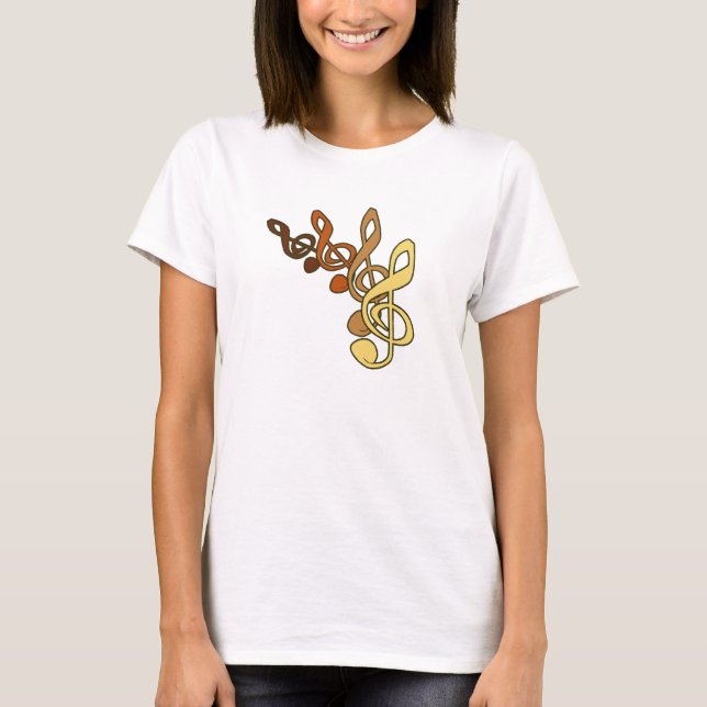 Camiseta Treble Clefs Music (Anverso)