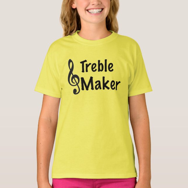 Camiseta Treble Maker Music Humor Treble Clef (Anverso)