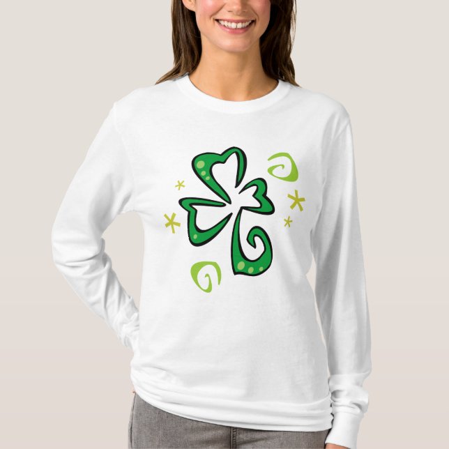 Camiseta Trébol abstracto (Anverso)