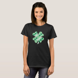 Camiseta Trébol de cuatro hojas de trébol irlandés verde a 