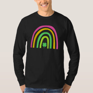Camiseta Trebol de cuatro hojas verde arcoíris día de San P