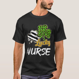 Camiseta Trebol de Enfermería Irlandés Una Enfermera Afortu