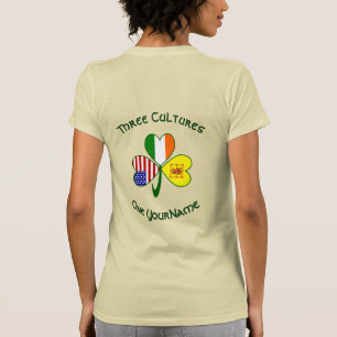 Camiseta Trébol de Escocia León Rampante Irlanda USA Mujer