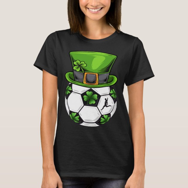 Camiseta Trebol de Fútbol Duende Día de San Patricio Niños  (Anverso)