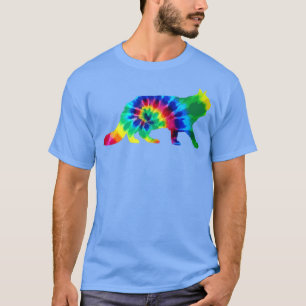 Camiseta Trébol de gato de gato de Maine Coon Tye Vintage H