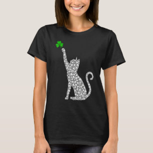 Camiseta Trébol de gato San Patricio Día de San Patricio Ga