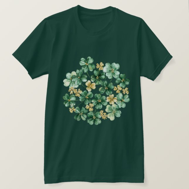 Camiseta Trébol de Oro Verde   (Anverso del diseño)