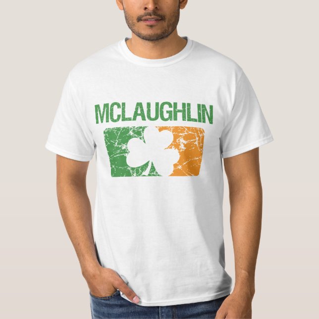 Camiseta Trébol del apellido de Mclaughlin (Anverso)