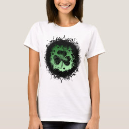 Camiseta Trébol del día de San Patricio grunge-gótico