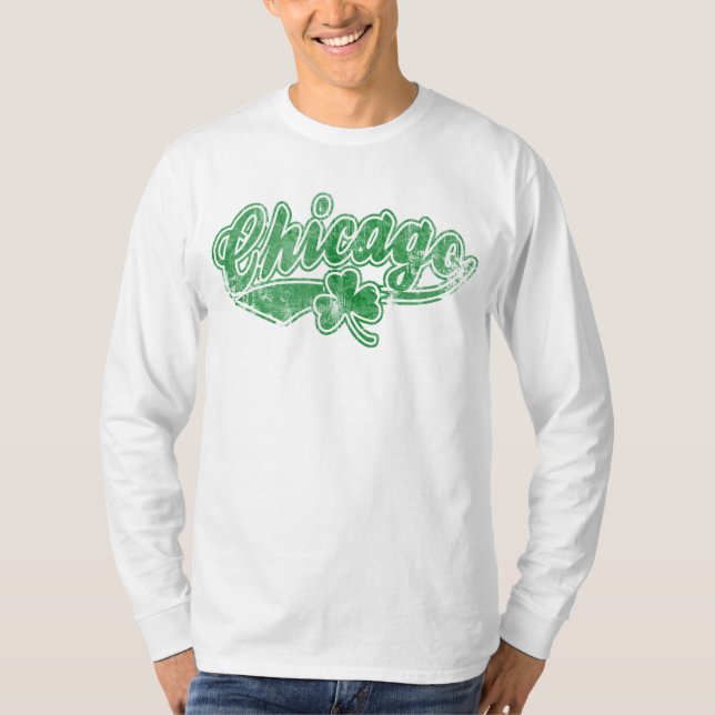 Camiseta Trébol del irlandés de Chicago (Anverso)