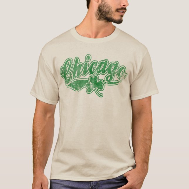 Camiseta Trébol del irlandés de Chicago (Anverso)