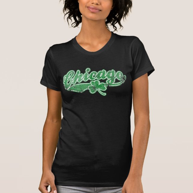 Camiseta Trébol del irlandés de Chicago (Anverso)