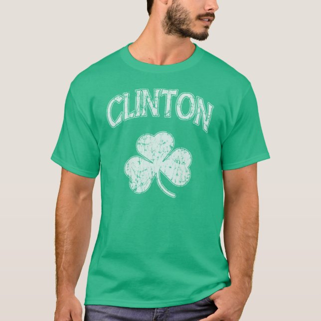 Camiseta Trébol del irlandés de Clinton (Anverso)