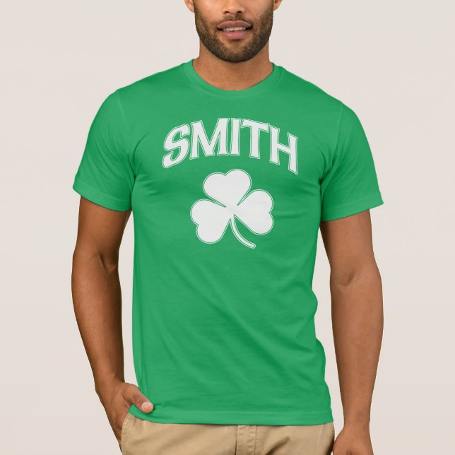 Camiseta Trébol del irlandés de la familia de Smith (Anverso)