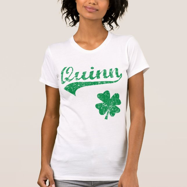 Camiseta Trébol del irlandés de Quinn (Anverso)