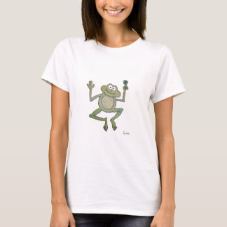 Camiseta Trébol feliz de salto afortunado caprichoso