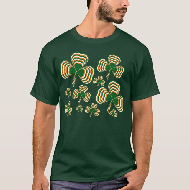 Camiseta Trébol irlandés de la bandera (Anverso)