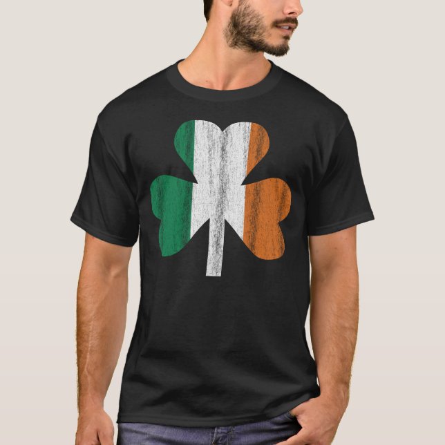 Camiseta Trébol irlandés de la bandera (Anverso)