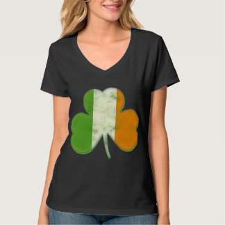 Camiseta Trébol irlandés de la bandera del vintage
