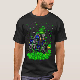 Camiseta Trébol irlandés duende motocicleta St día de San P