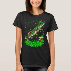 Camiseta Trébol Irlandés Duende Pike Fish Día de San Patric