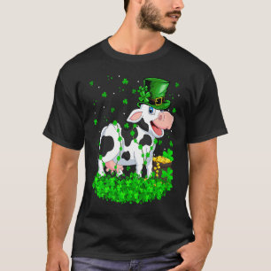 Camiseta Trébol Irlandés Leprechaun Vaca Día de San Patrici