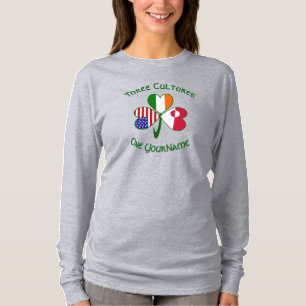 Camiseta Trébol Personalizado Groenlandés Irlandés American