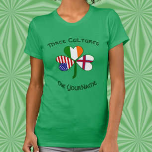 Camiseta Trébol personalizado Islas Feroe Irlanda EE. UU.